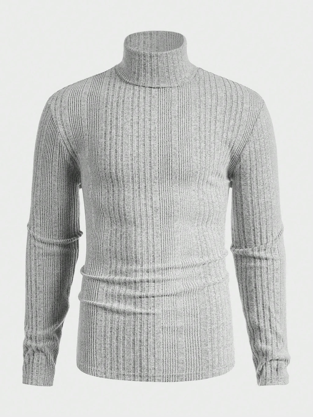 Mainfolk 3Pcs Men'S Casual Knit Turtleneck T-Shirts, Daily Wear