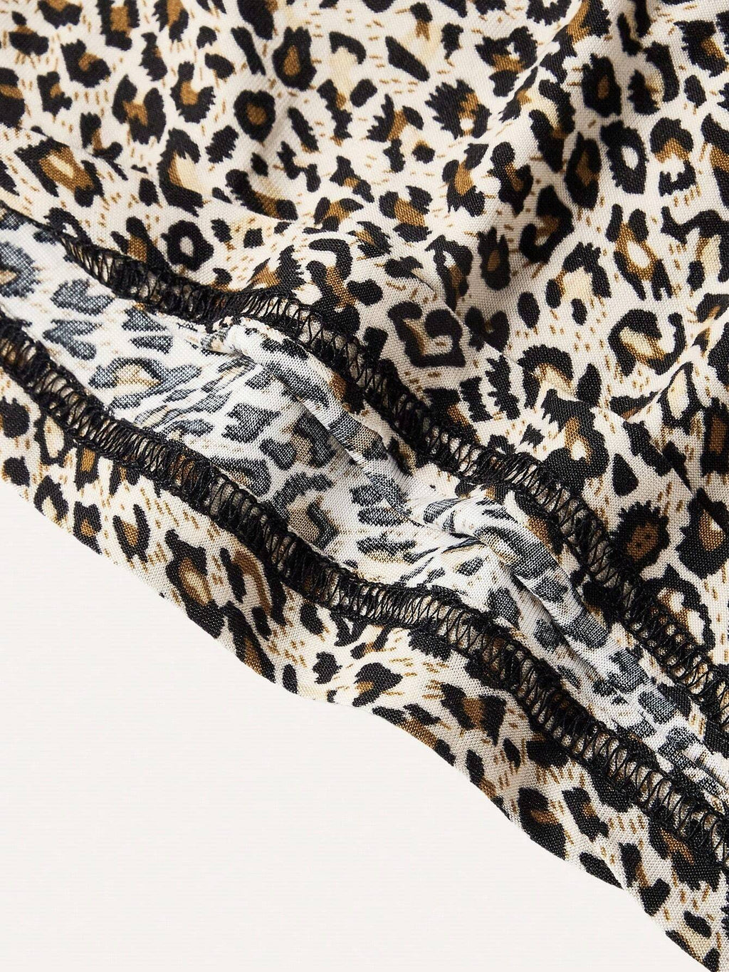 Ezwear Leopard Print Cropped Casual Fitted Tank Top for Women, Suitable for Summer