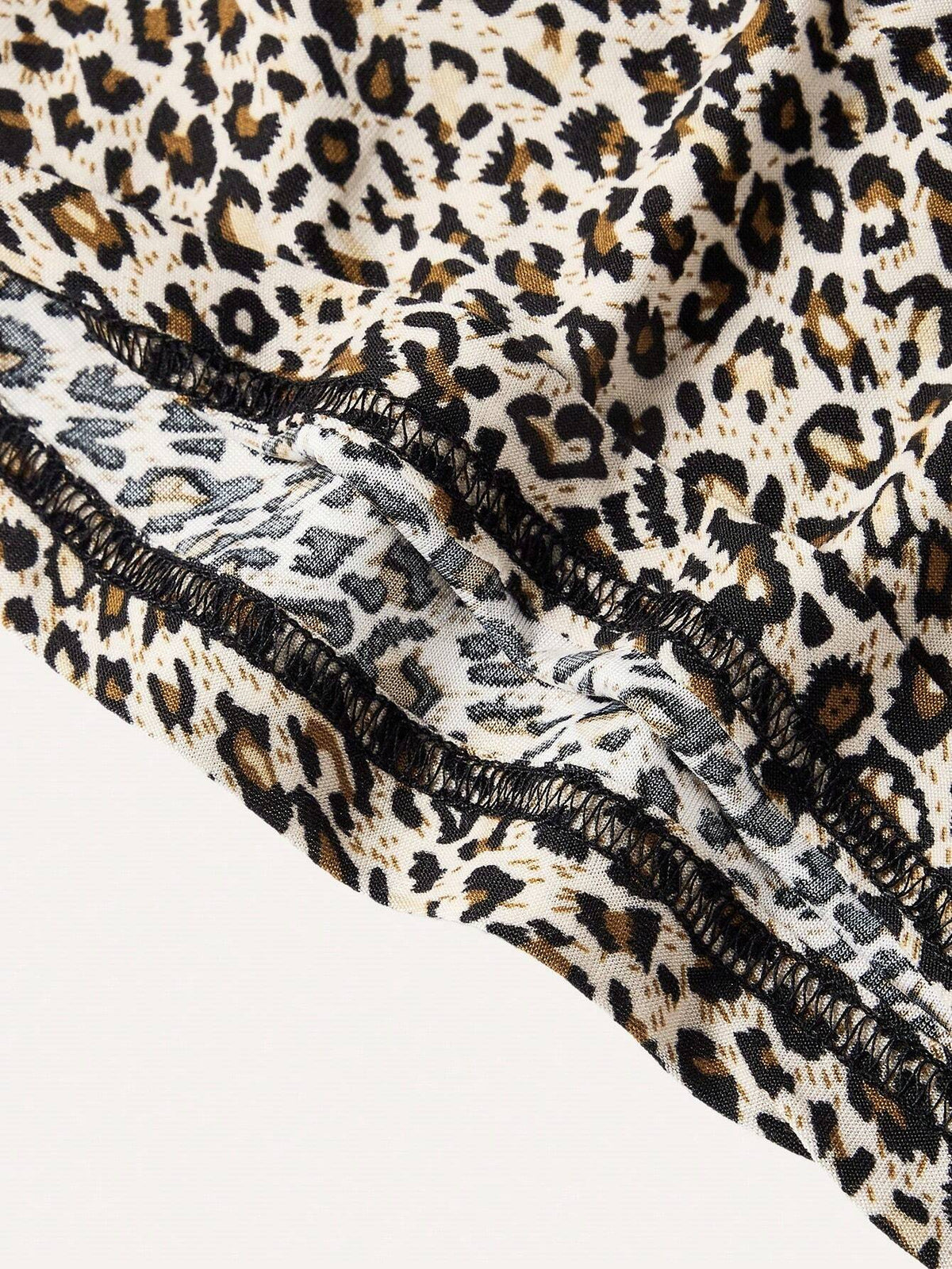Ezwear Leopard Print Cropped Casual Fitted Tank Top for Women, Suitable for Summer
