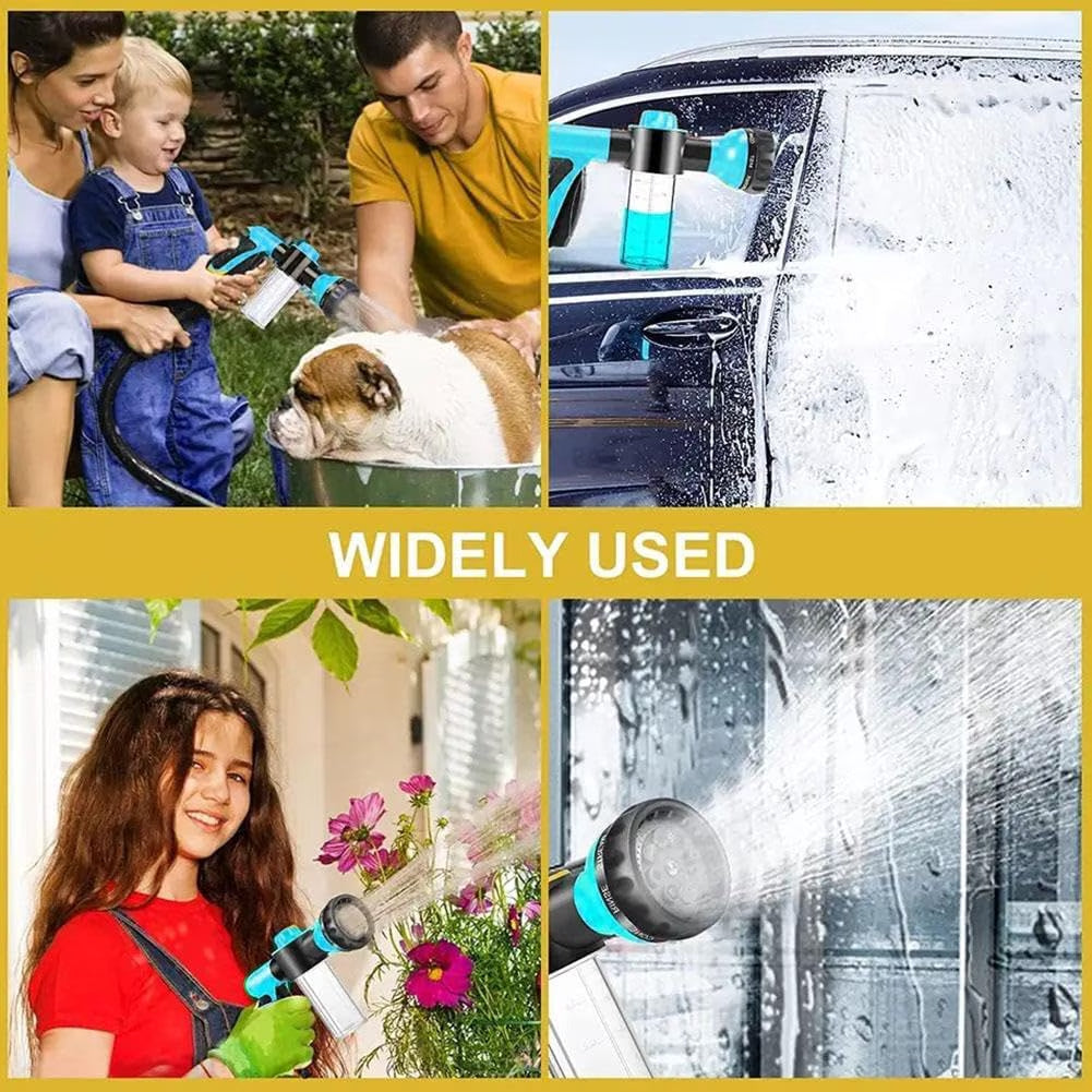 Transform Your Outdoor Cleaning with the Ultimate 8-Pattern Garden Hose Nozzle – Perfect for Dog Washing, Car Cleaning, and More!