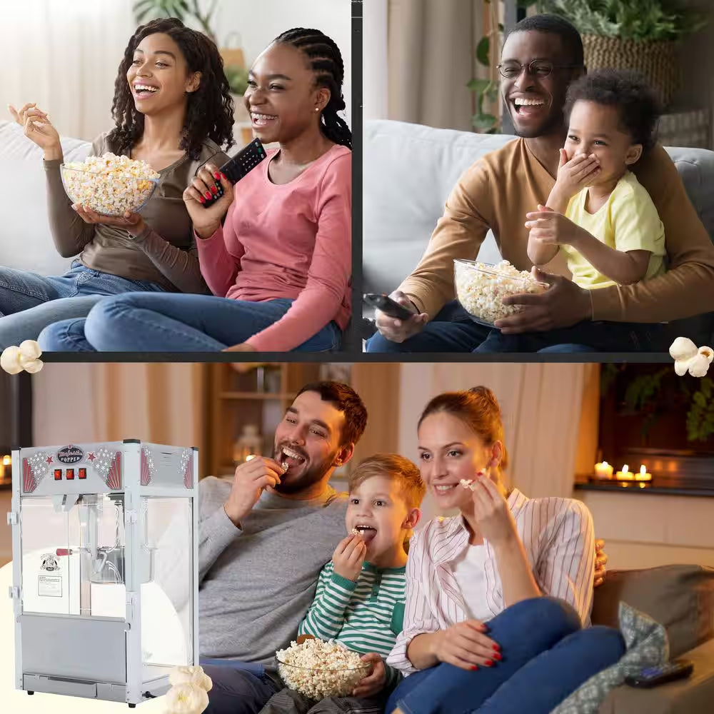 Commercial 16 Oz. Majestic Silver Countertop Popcorn Machine