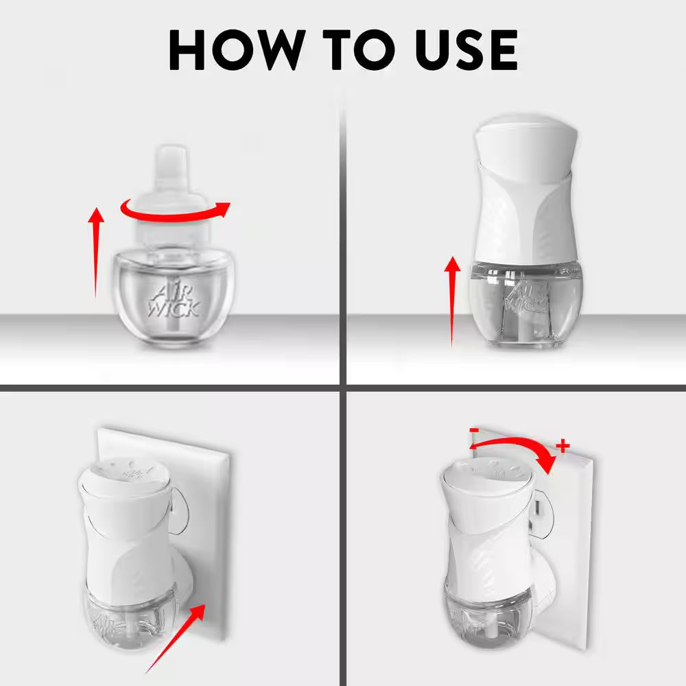 Plug-In Scented Oil Automatic Air Freshener Dispenser (2-Refills)