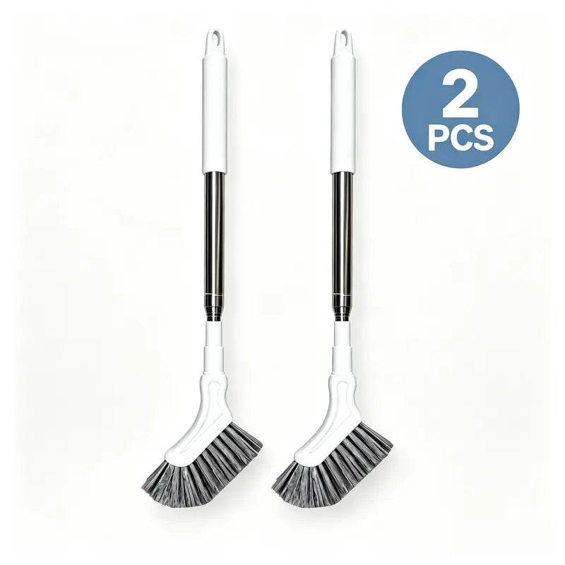 Telescopic Long Handle Crevice Cleaning Brush, Narrow Gap Cleaner for Bathroom, Toilet, Floors, Windows & Hard-To-Reach Spaces