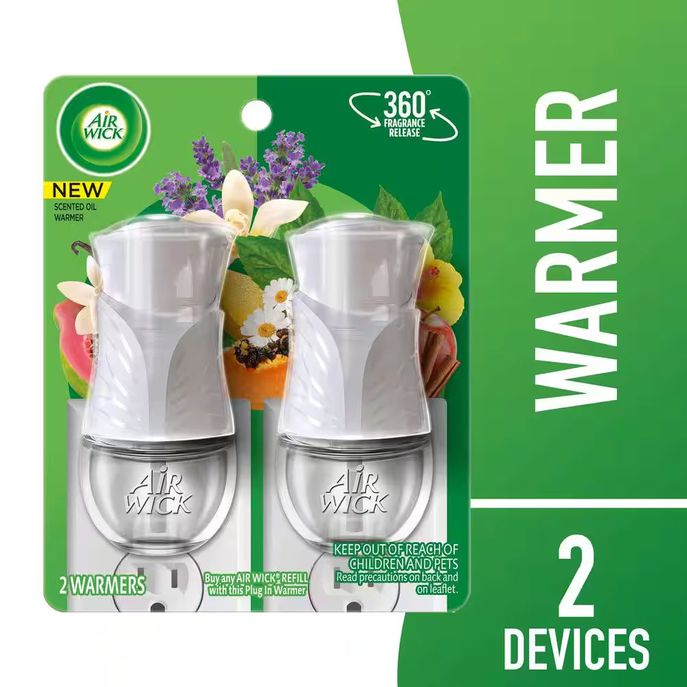 Plug-In Scented Oil Automatic Air Freshener Dispenser (2-Refills)