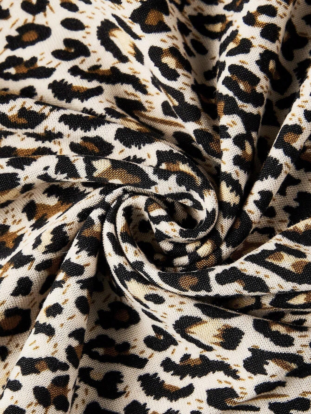 Ezwear Leopard Print Cropped Casual Fitted Tank Top for Women, Suitable for Summer