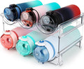 Versatile 2-Pack Water Bottle Organizer - Maximize Your Cabinet Space with Our Stackable Storage Solution