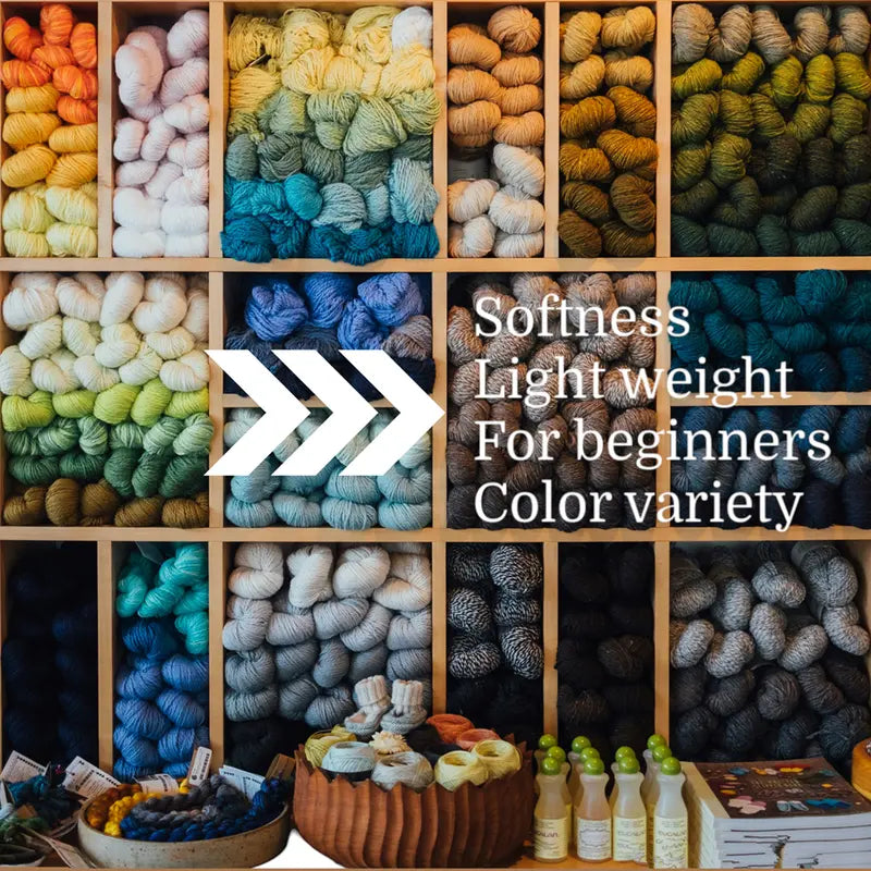 THINKTHINGS Premium Bulk Acrylic Milk Cotton Yarn Set - 10 Soft, Vibrant Balls for All Your Crochet and DIY Crafting Needs