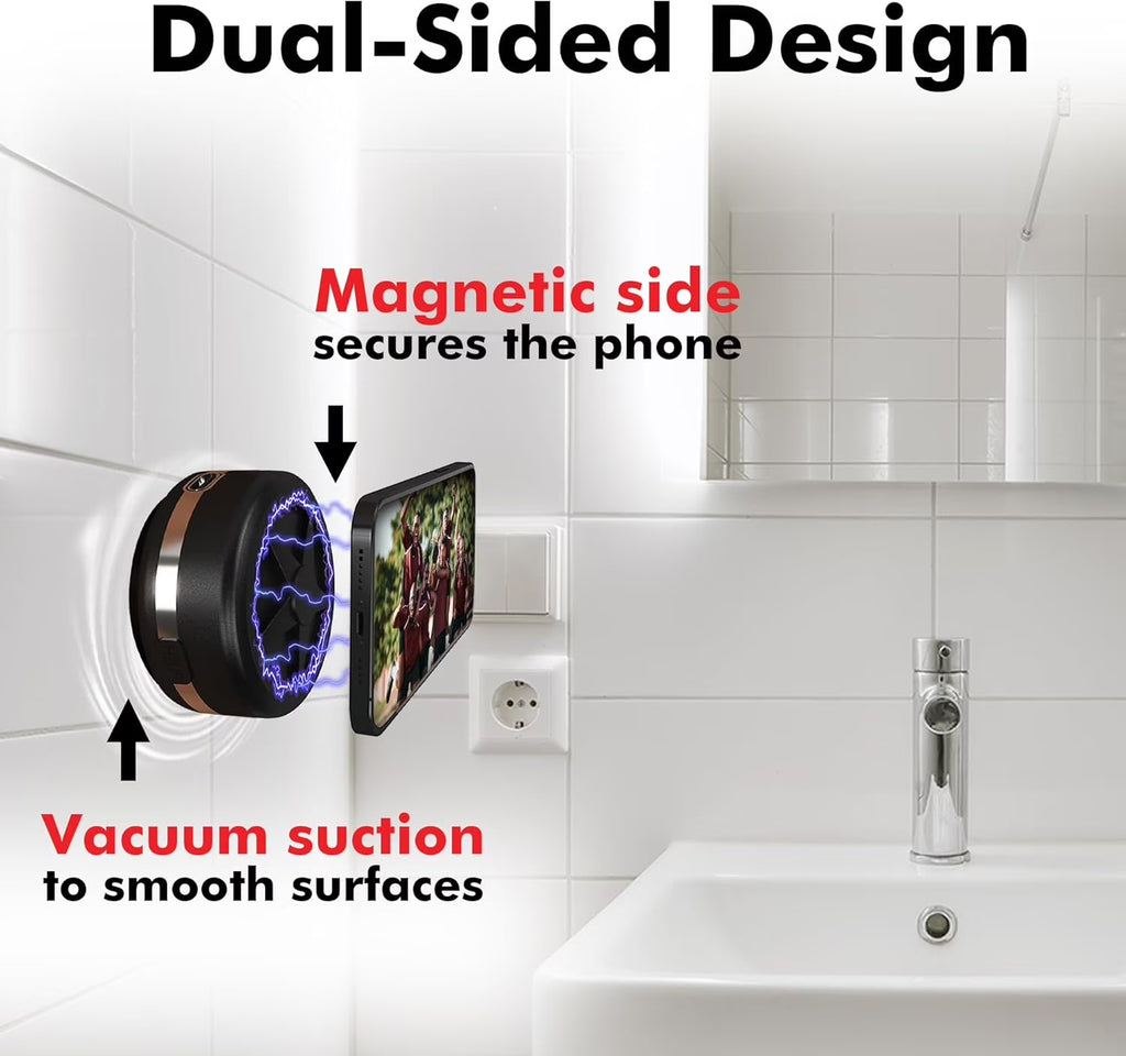 Magnetic Suction Phone Mount, Magnetic Car Suction Cup Holder for Car/Gym/Mirror/All Smooth Surface, Vacuum Magnetic Suction Cup Phone Mount Compatible with Magsafe Iphone 12/13/14/15/16