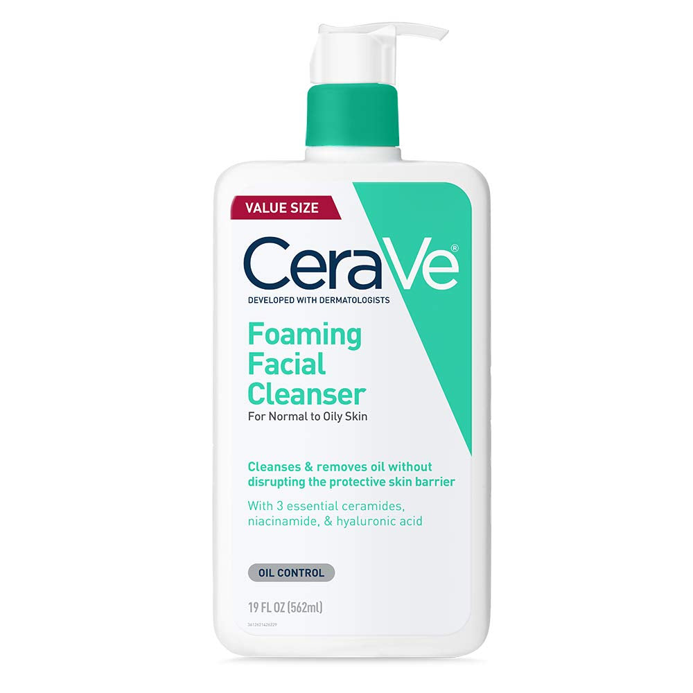 Foaming Facial Cleanser, Gentle Cleanser for Oily Skin, 19Oz