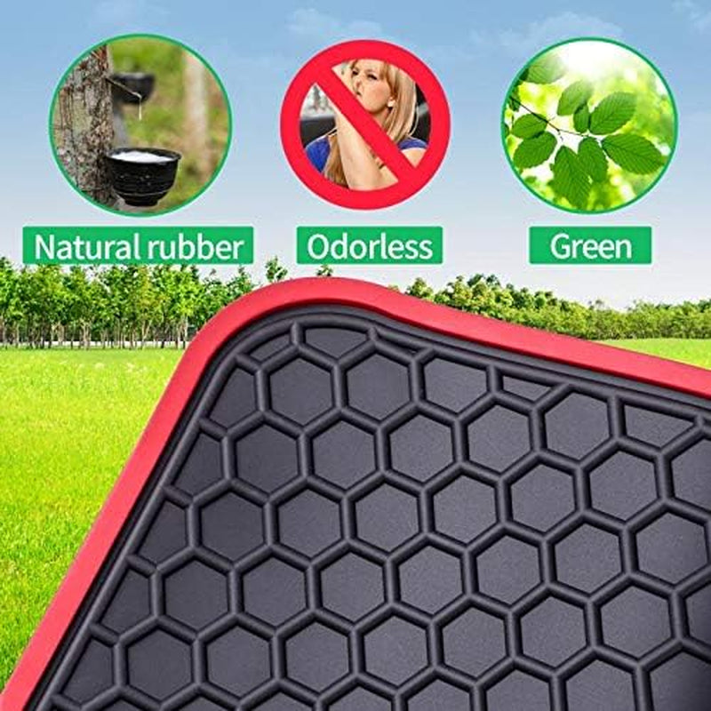 Ucaskin Car Floor Mats Custom Fit for Mazda CX 5 CX-5 SUV 2025 2024 2023 2022 2021 2020 2019 2018 2017 Odorless Washable Rubber Foot Heavy Duty Anti-Slip All Weather Car Floor Liner-Black