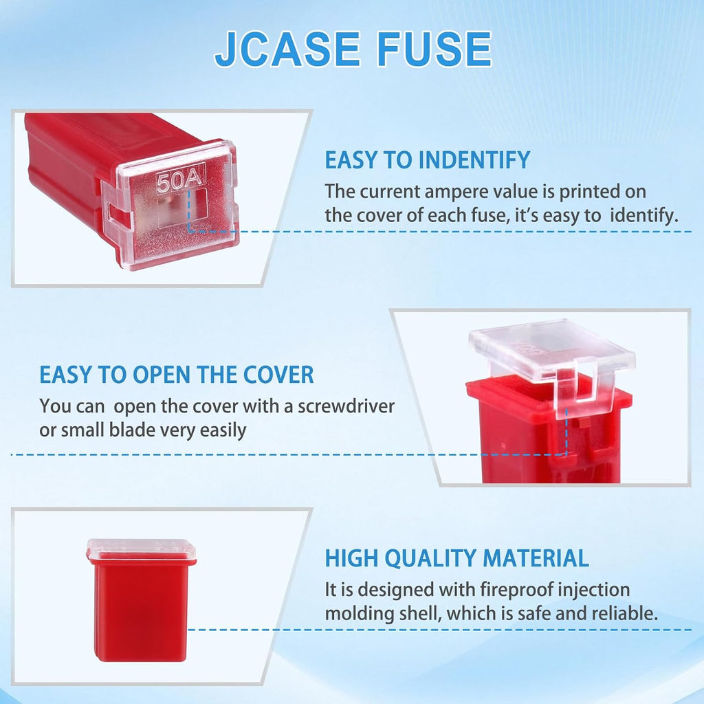 Car Fuse Assortment Kit, 292 Pcs Standard & Mini Blade Fuses, Tall/Std & Low Profile Jcase Box Shaped Fuses with Fuse Tester and Puller Fuses Automotive Assortment Kit for Trucks, Cars and SUV, Boat