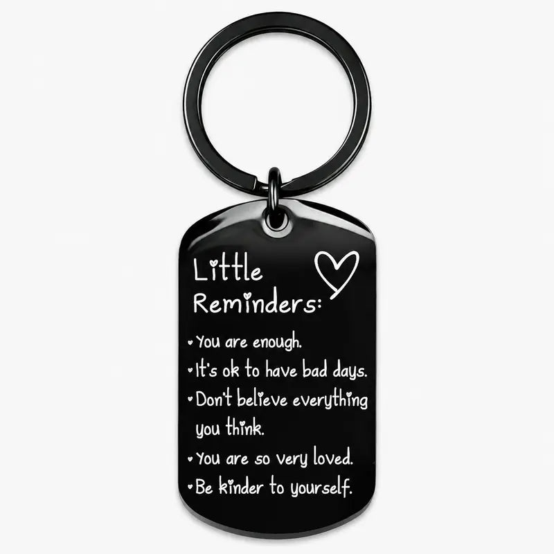 Empower Your Day with the Women's Minimalist 'You Are Enough' Keychain - A Thoughtful Unisex Fashion Accessory for Everyday Inspiration