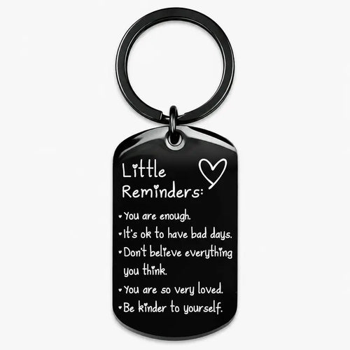 Empower Your Day with the Women's Minimalist 'You Are Enough' Keychain - A Thoughtful Unisex Fashion Accessory for Everyday Inspiration