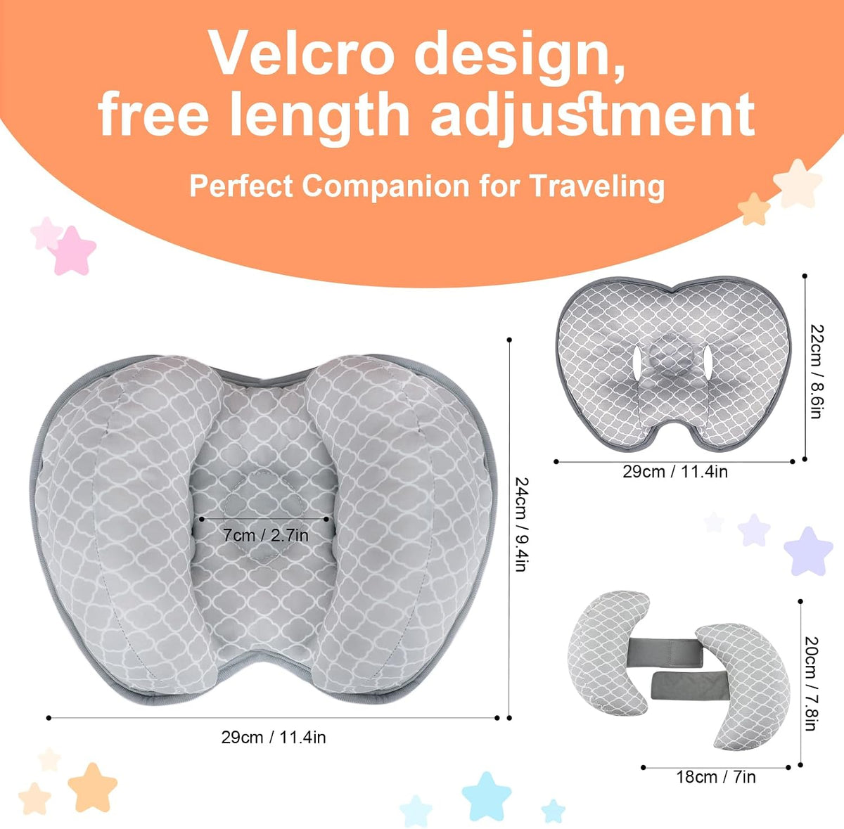 Baby Pillow for Newborn, Baby Neck Head Support Pillow