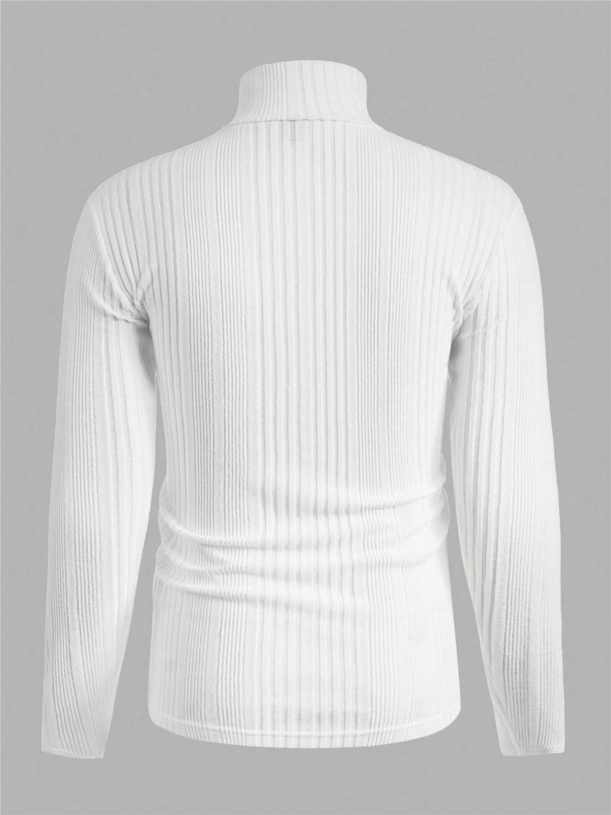 Mainfolk 3Pcs Men'S Casual Knit Turtleneck T-Shirts, Daily Wear
