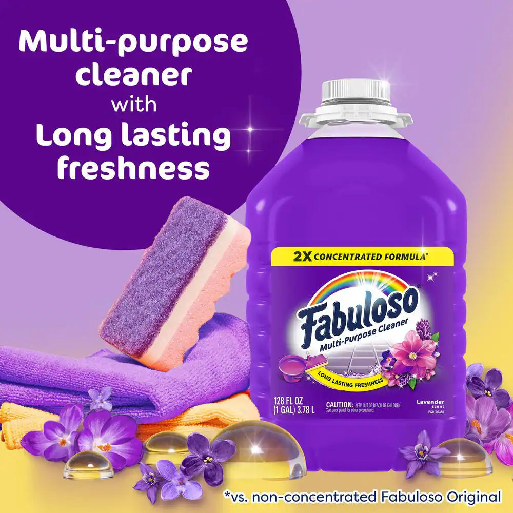 128 Oz. Lavender 2X Concentrated All Purpose Cleaner and Floor Cleaner