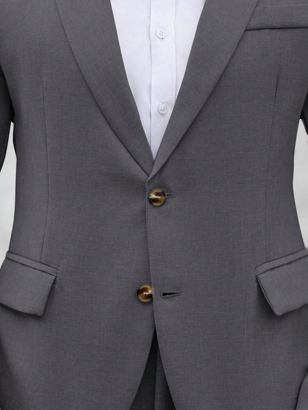 Calvornis 2Pcs Men'S Solid Color Single-Breasted Blazer and Pants Suit Men Suit and Pants