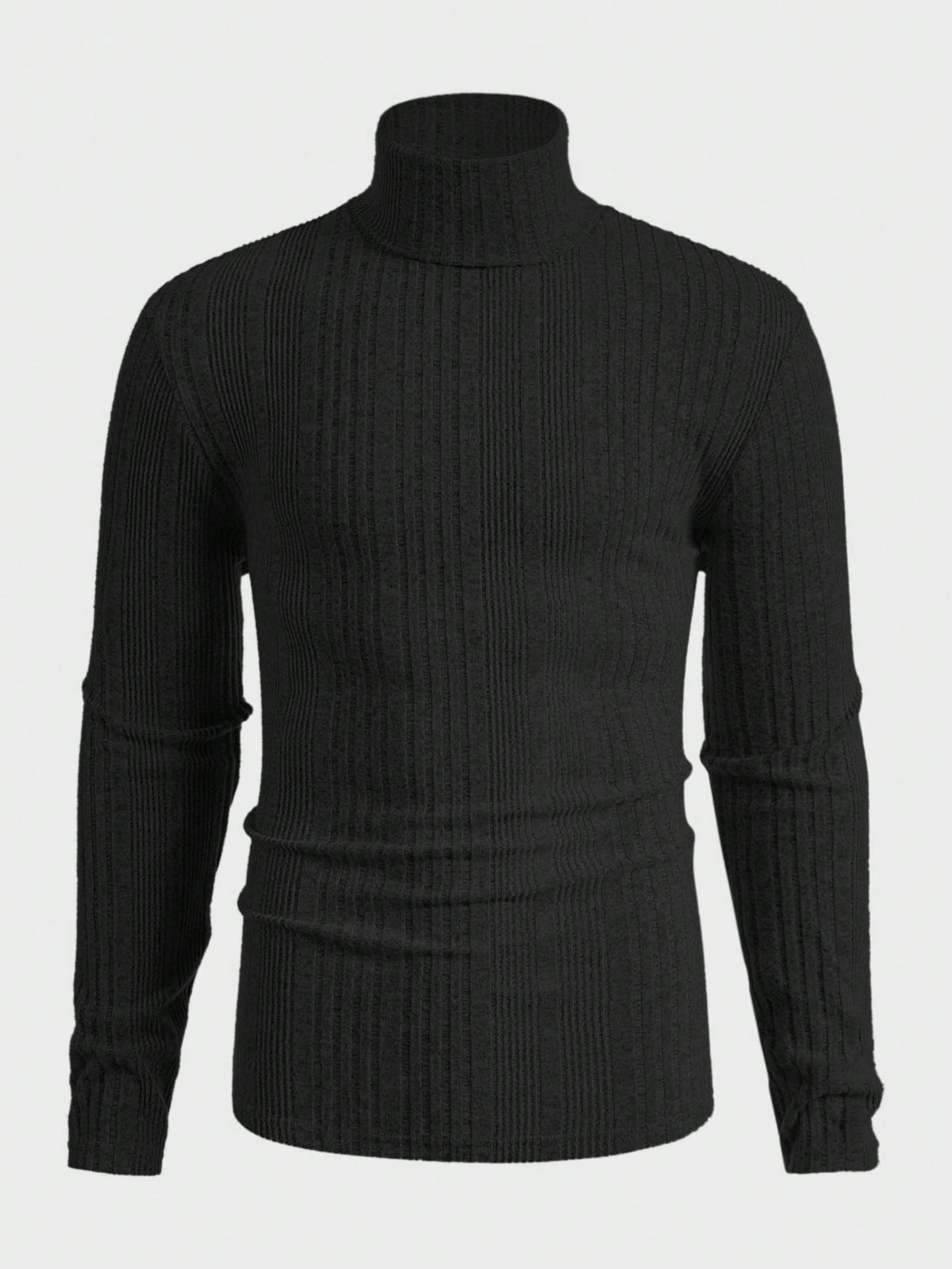 Mainfolk 3Pcs Men'S Casual Knit Turtleneck T-Shirts, Daily Wear