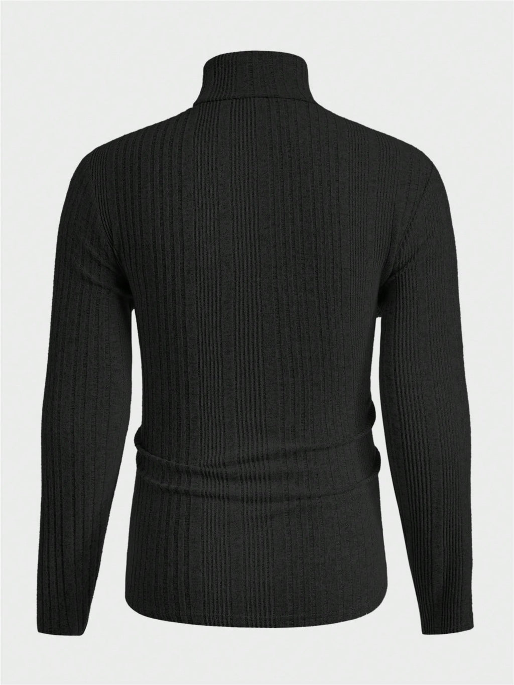 Mainfolk 3Pcs Men'S Casual Knit Turtleneck T-Shirts, Daily Wear