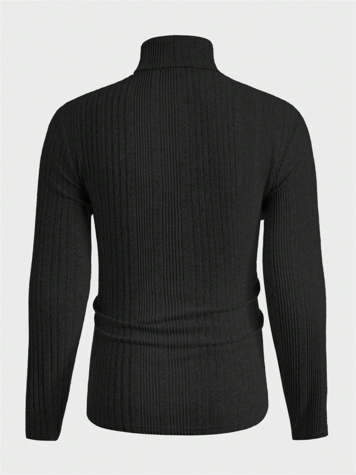 Mainfolk 3Pcs Men'S Casual Knit Turtleneck T-Shirts, Daily Wear