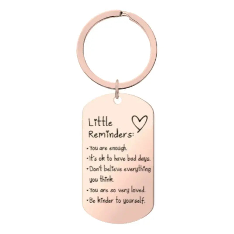 Empower Your Day with the Women's Minimalist 'You Are Enough' Keychain - A Thoughtful Unisex Fashion Accessory for Everyday Inspiration